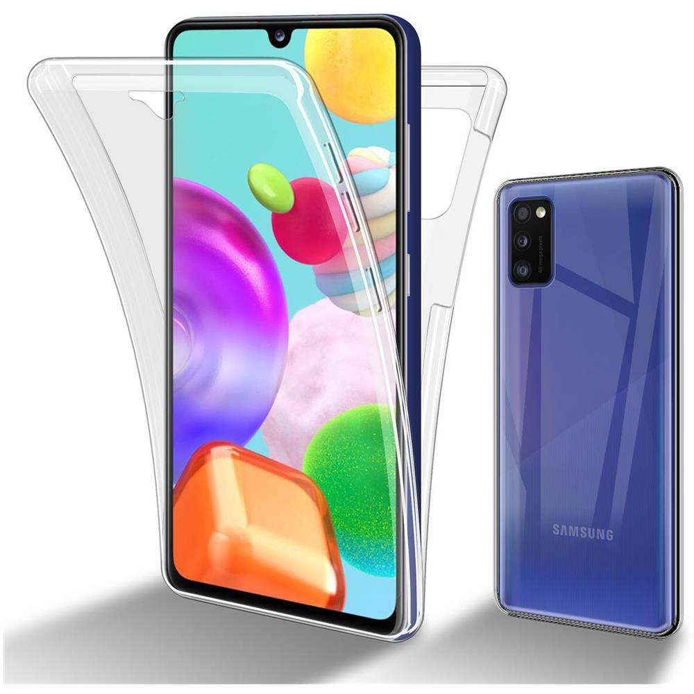 Custodia Compatibile Con Samsung Galaxy A41 In Transparente - 360° Full Body Copertura Protettiva - Protezione Anteriore E Posteriore, Protezione A Tutto Tondo Con Protezione Del Display - Foto 1