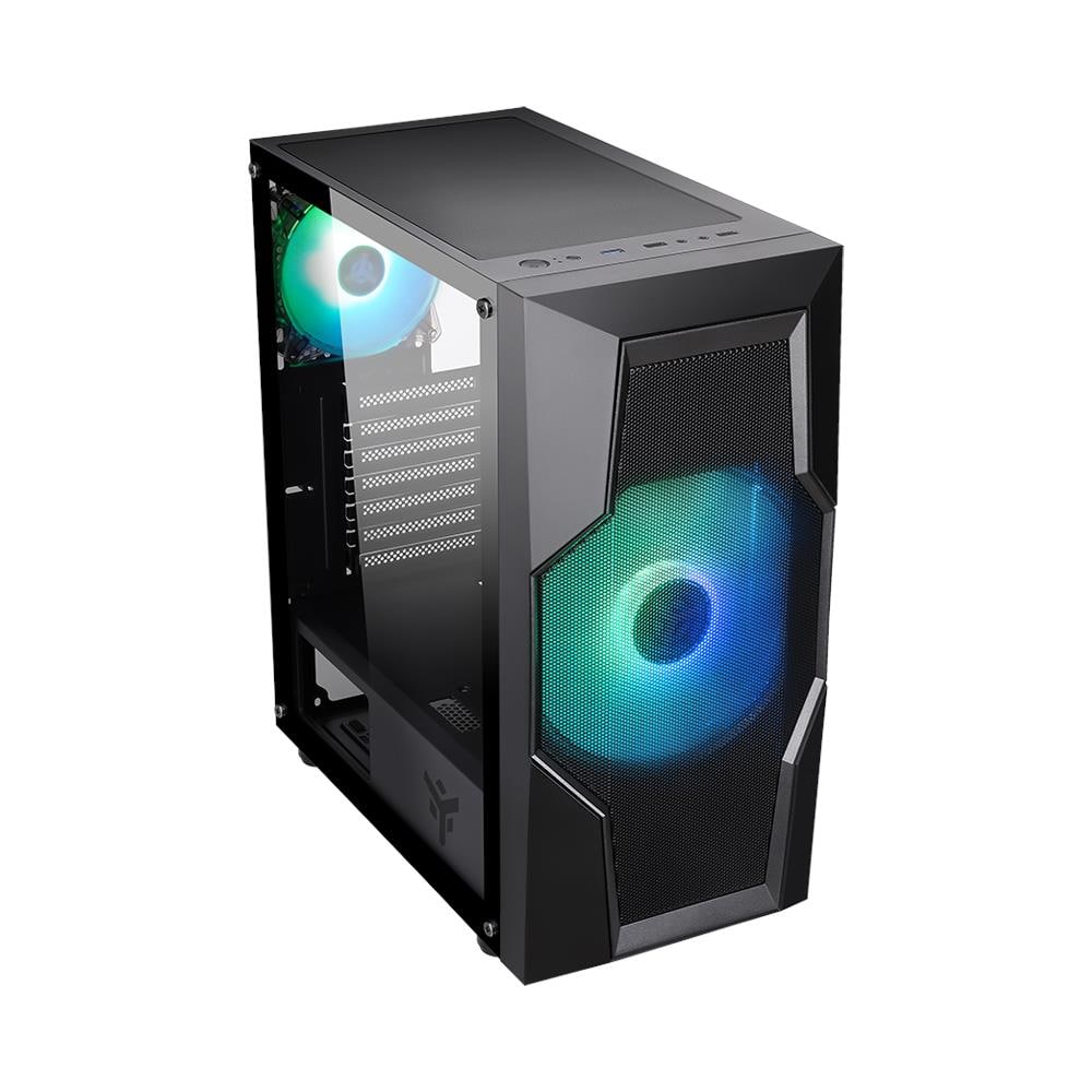 Case OXYGEN Middle Tower ATX / ITX /Micro ATX 2 Porte USB 2.0 / 2 Porte USB 3.2 Colore Nero - Foto 10