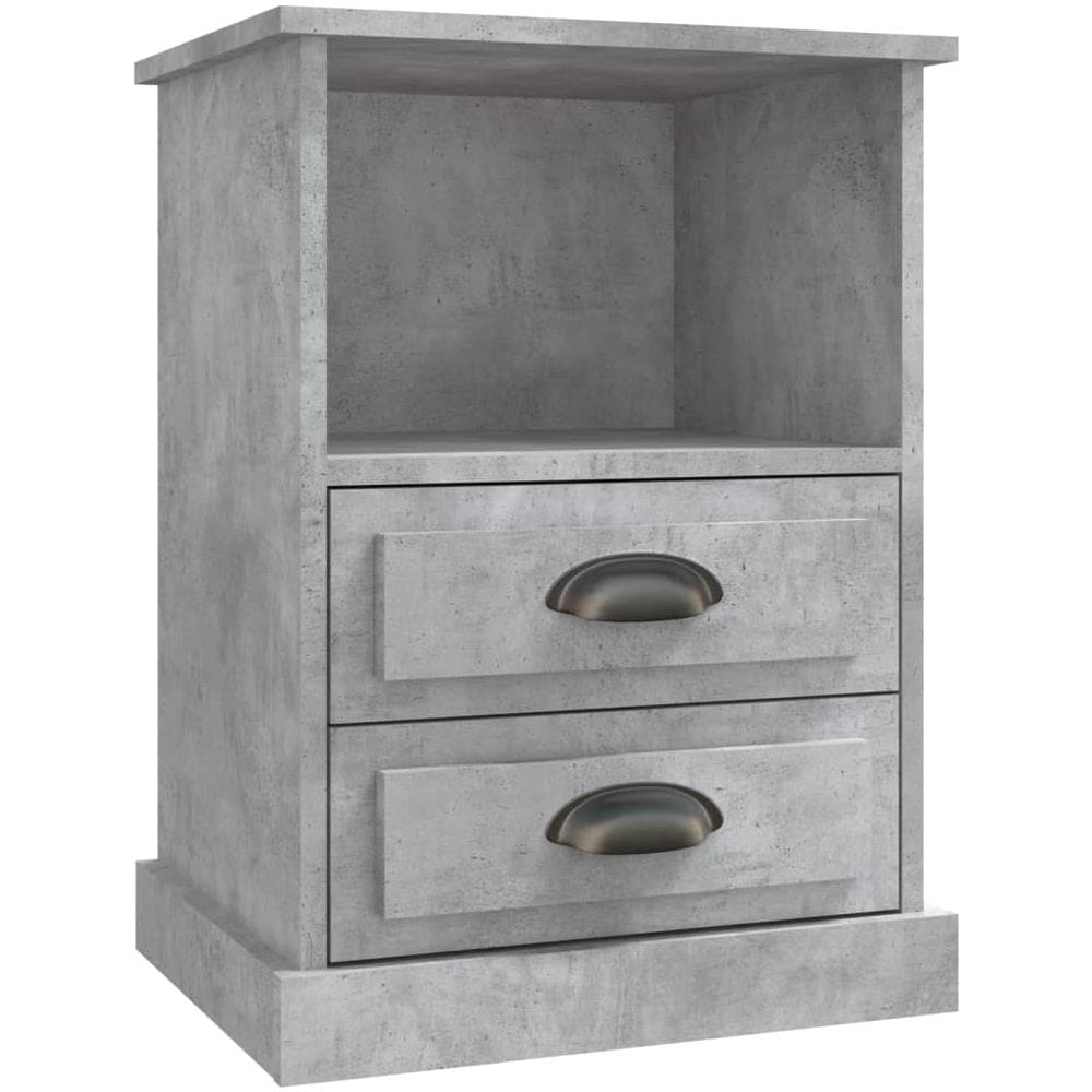 Comodino Grigio Cemento 43x36x60 Cm - Foto 2