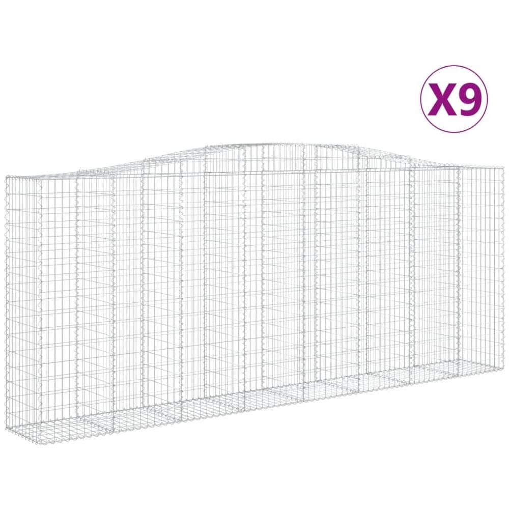 Cesti Gabbioni Ad Arco 9 Pz 400x50x160/180 Cm Ferro Zincato - Foto 1