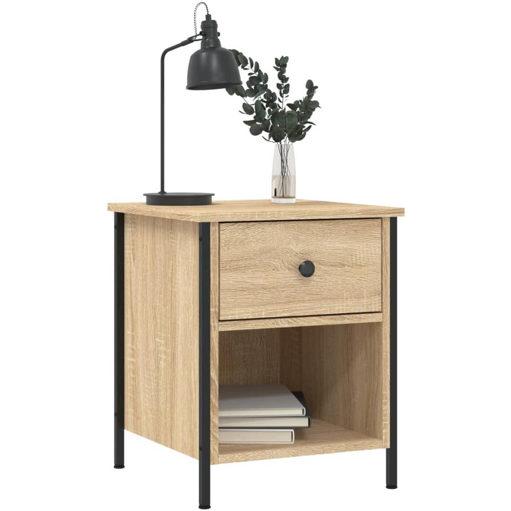 Comodino Rovere Sonoma 40x42x50 Cm In Legno Multistrato - Foto 2