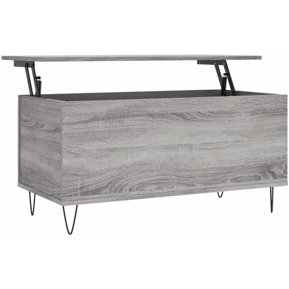 Tavolino Salotto Grigio Sonoma 90x44,5x45 Cm Legno Multistrato - Foto 2