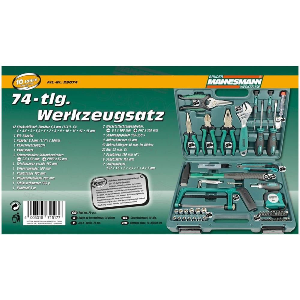 Set 74 Attrezzi Manuali 29074 - Foto 2