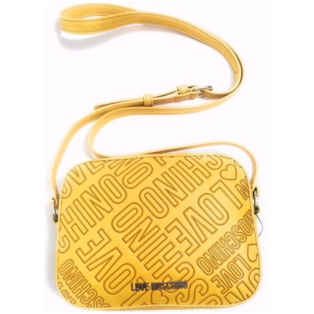 Borsa Donna Love Tracollina Rettangolare Embossed Giallo Bs17mo72 - Foto 1