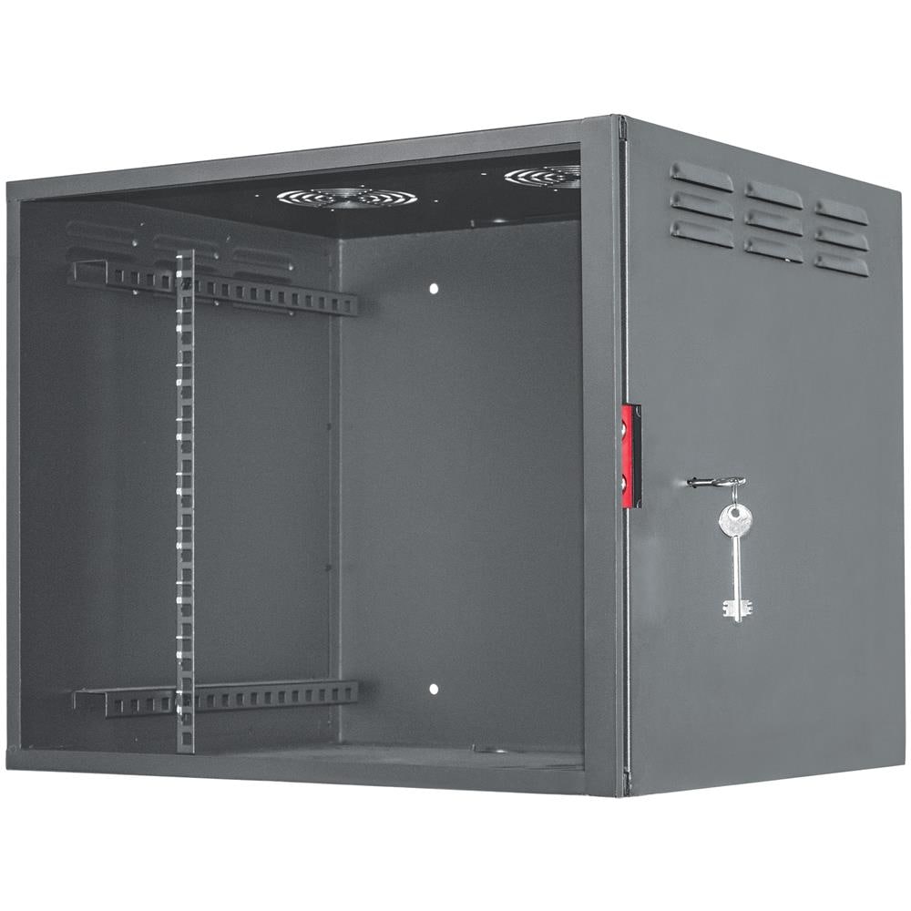 I-CASE SC-0645-BK - Armadio Rack 19'' a muro 6unità con serratura di sicurezza - Foto 1