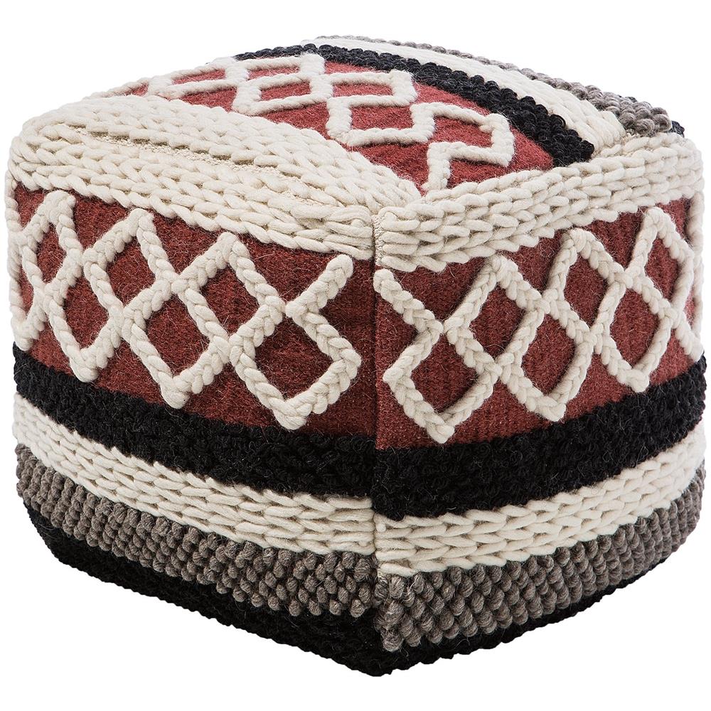 Pouf In Tessuto Multicolore 42 X 48 Cm Sagar - Foto 1