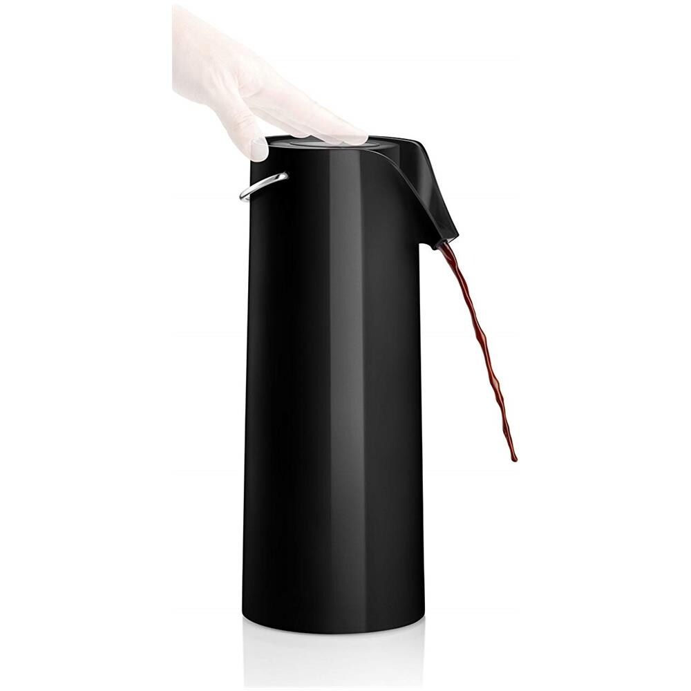 Caraffa Termica Con Pompa 1,8l Thermos 502900, Acciaio Inossidabile, Nero, 37,1x 37,1x 14,5cm - Foto 2