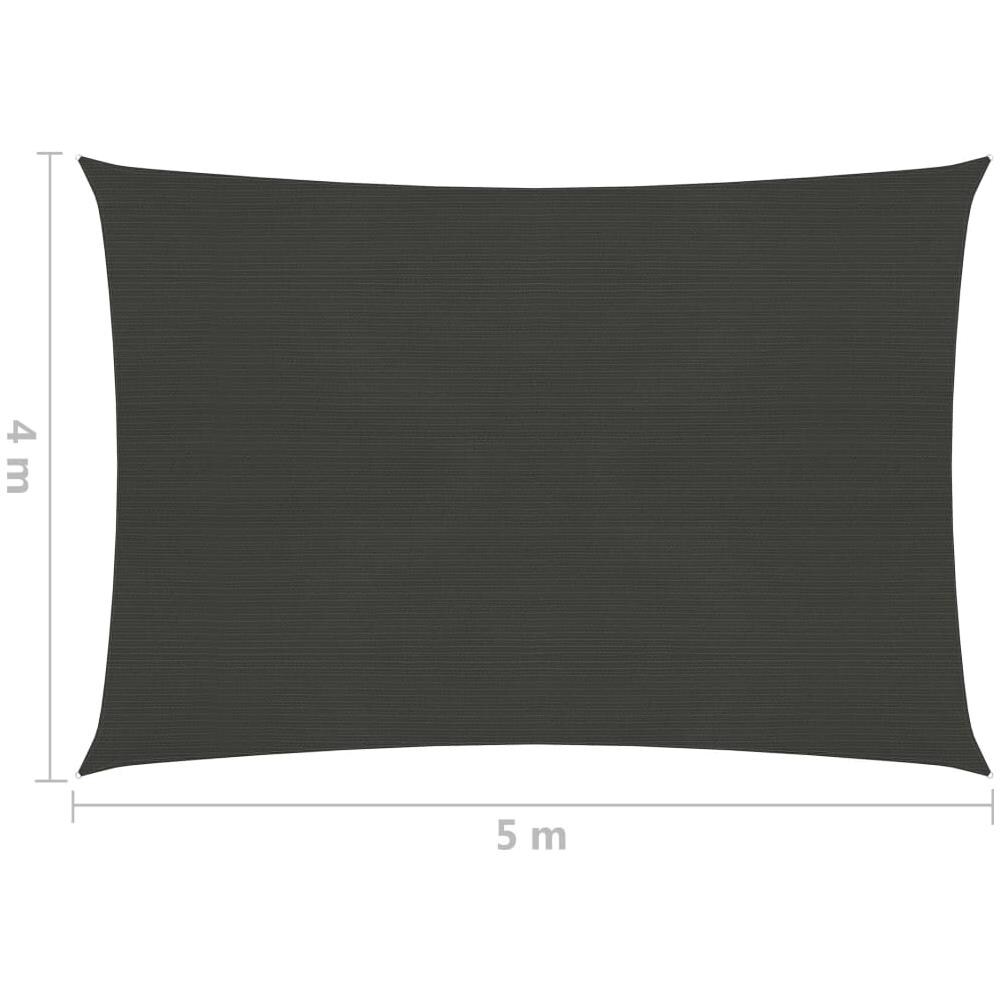 Vela Parasole 160 G / m Antracite 4x5 M In Hdpe - Foto 6
