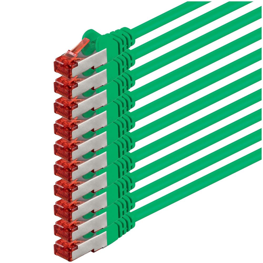 3.0m 2x RJ-45 Cat6 S / FTP (S-STP) M / M, 3m, Cat6, S / FTP (S-STP) - Foto 1