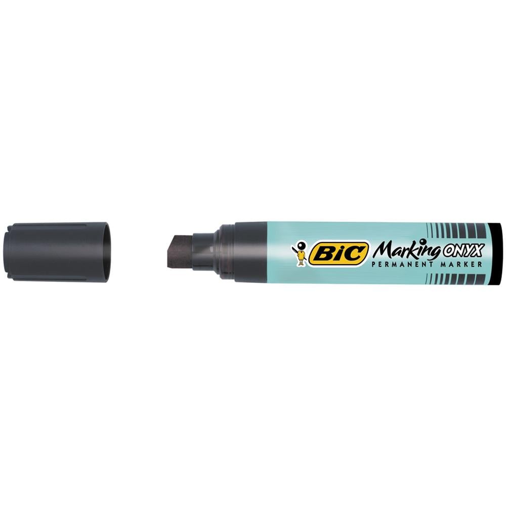 Pennarelli indelebili Marking 1481 - Chisel Stile Punta Marcatore - Nero inchiostro - 12 / Scatola - Foto 1