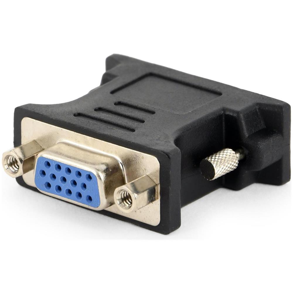 A-DVI-VGA-BK DVI-A VGA 15-pin Nero, Metallico cavo di interfaccia e adattatore - Foto 1