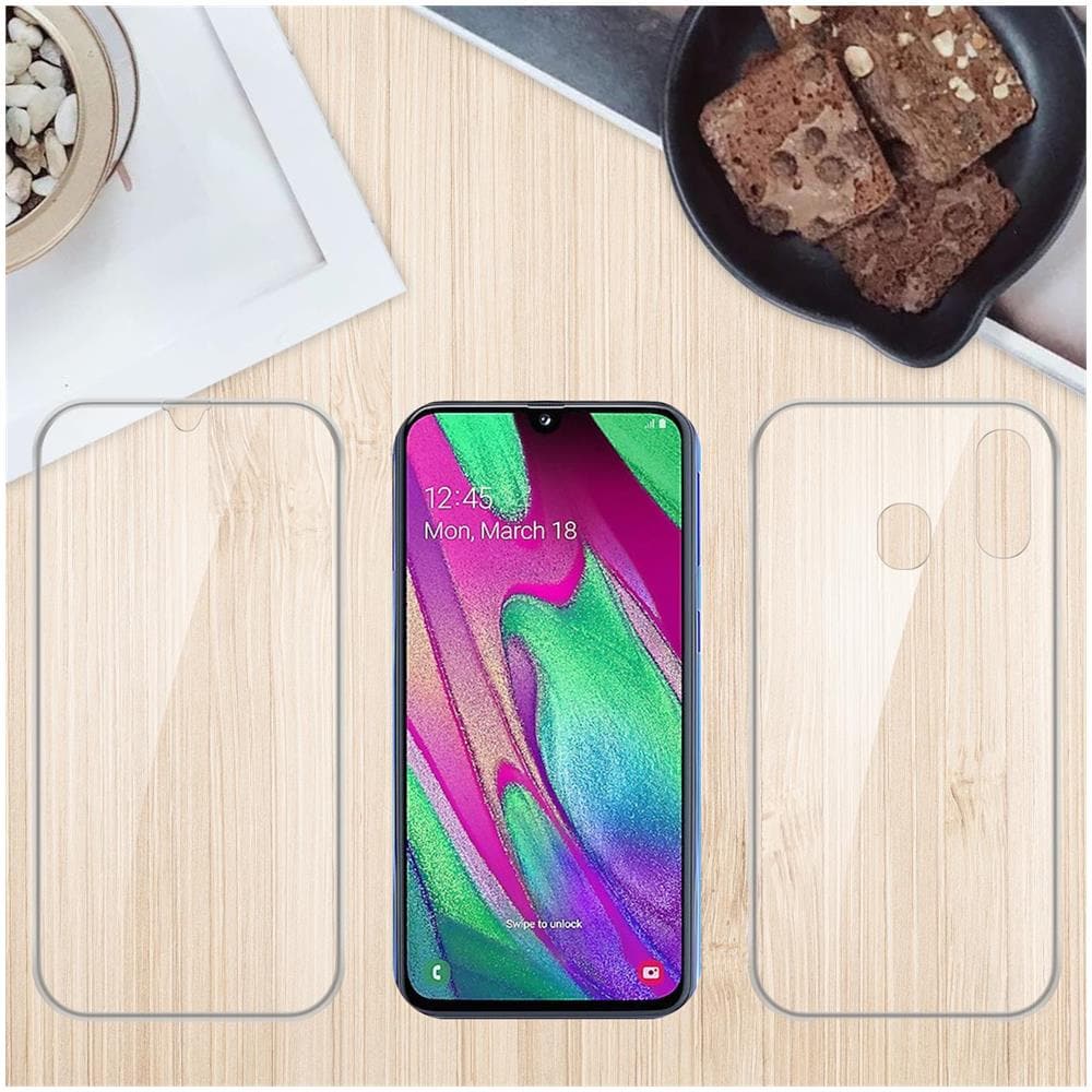 Custodia Compatibile Con Samsung Galaxy A40 In Transparente - 360° Full Body Copertura Protettiva - Protezione Anteriore E Posteriore, Protezione A Tutto Tondo Con Protezione Del Display - Foto 6