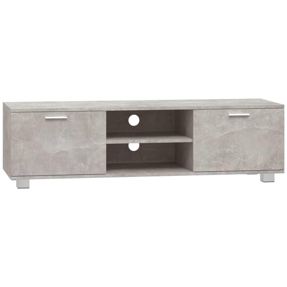 Mobile Per Tv Grigio Cemento 140x40,5x35 Cm Legno Multistrato - Foto 2
