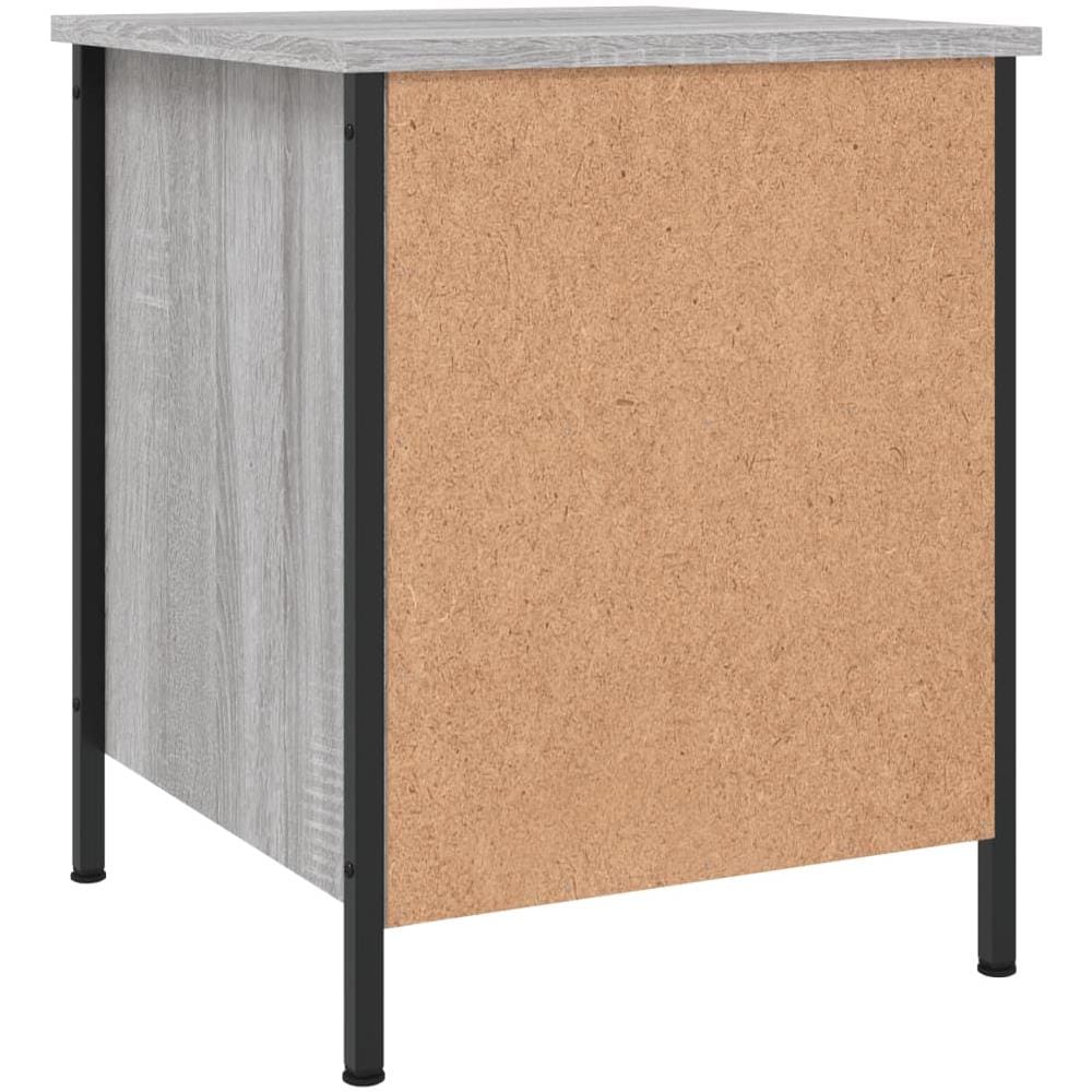 Comodino Grigio Sonoma 40x42x50 Cm In Legno Multistrato - Foto 7