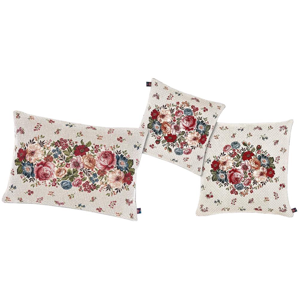 Federa Cuscino Arredo Casa Fodera Tessuto Cinigliato Floreale Emotion 60x60 Emotion - Foto 1