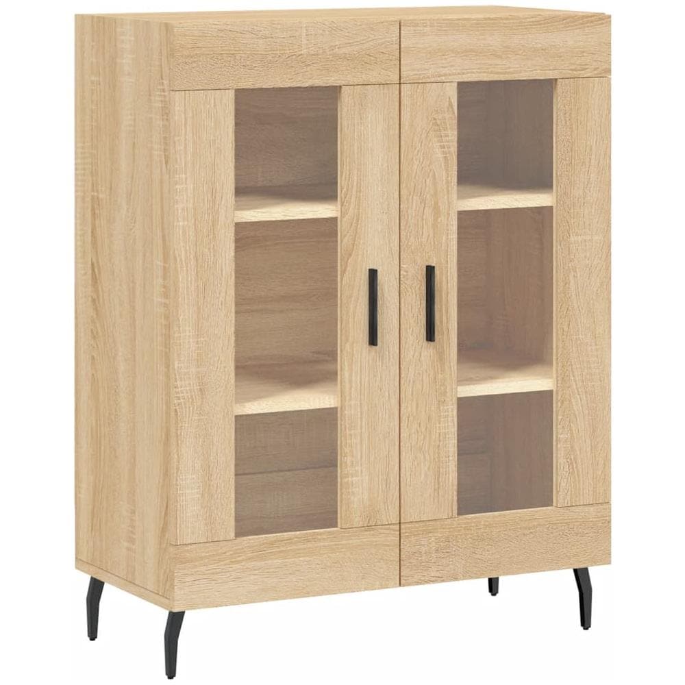 Credenza Rovere Sonoma 69,5x34x90 Cm In Legno Multistrato - Foto 2