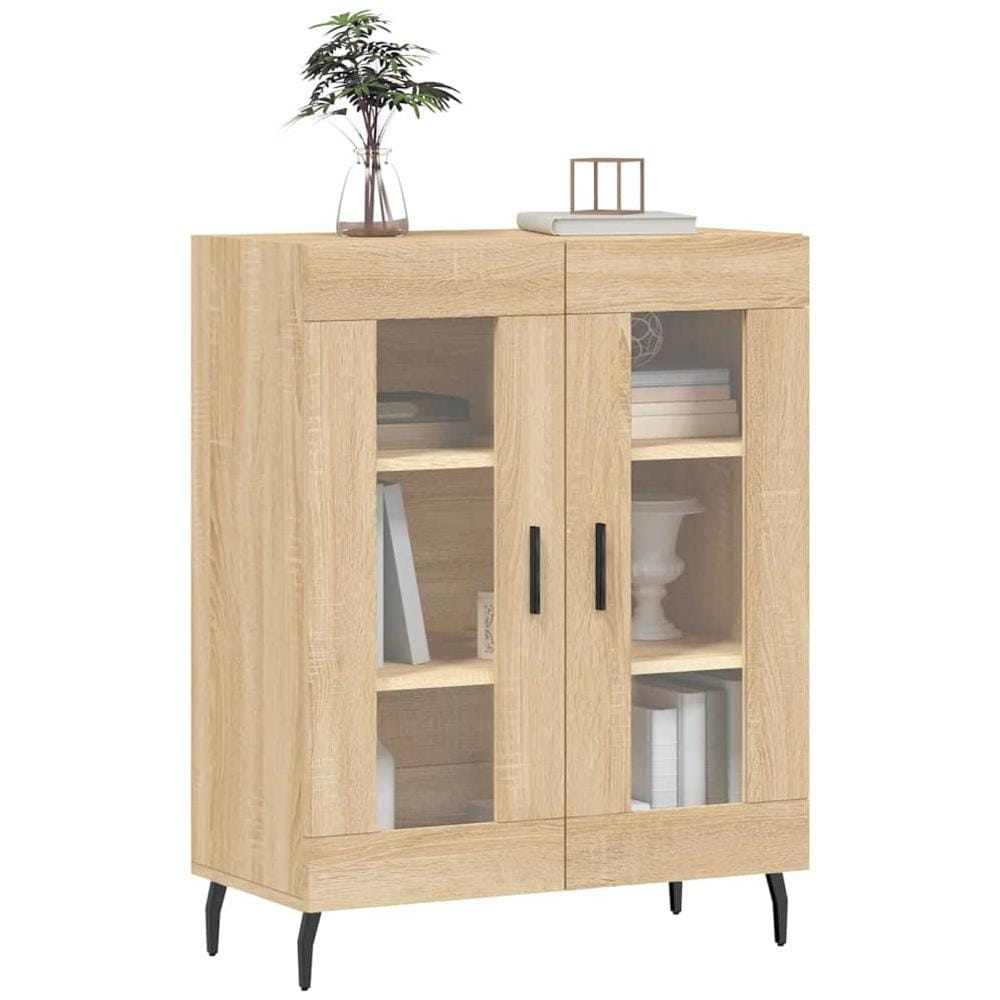 Credenza Rovere Sonoma 69,5x34x90 Cm In Legno Multistrato - Foto 3