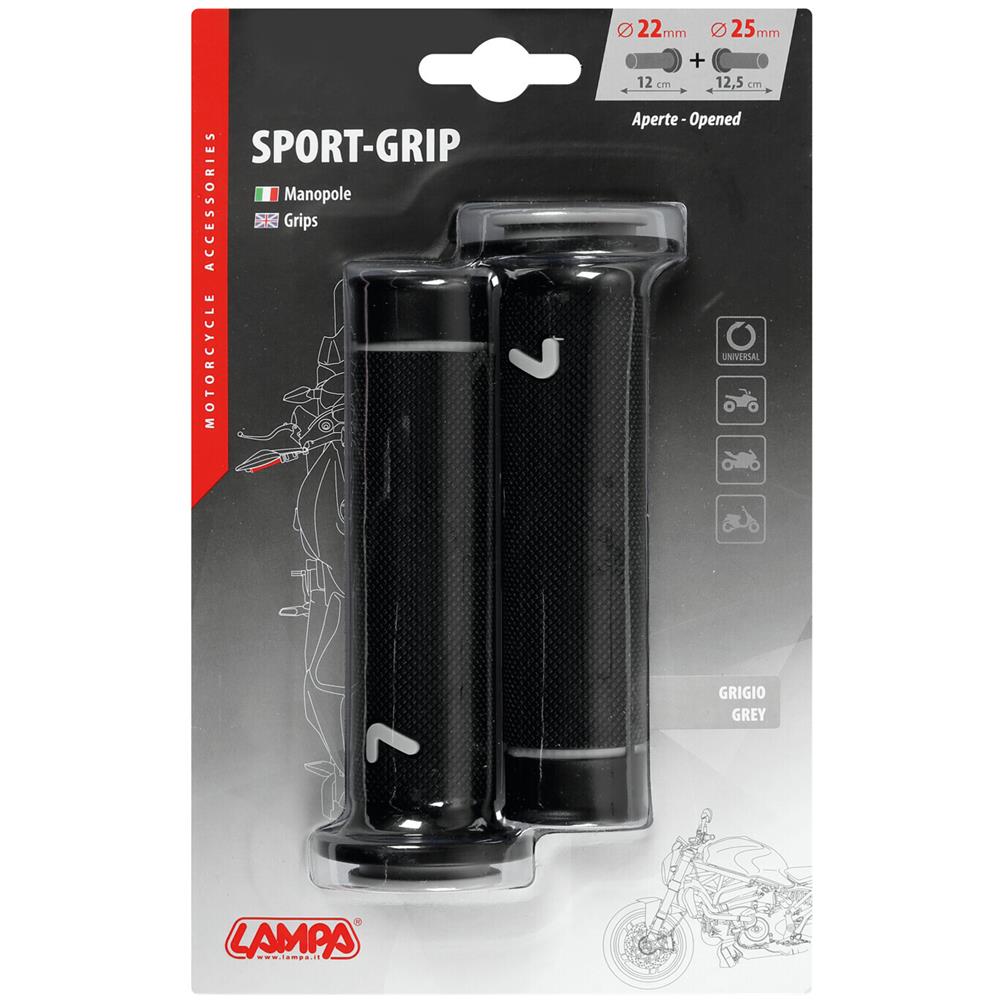 Sport-grip, Manopole Universali - Grigio - Foto 3