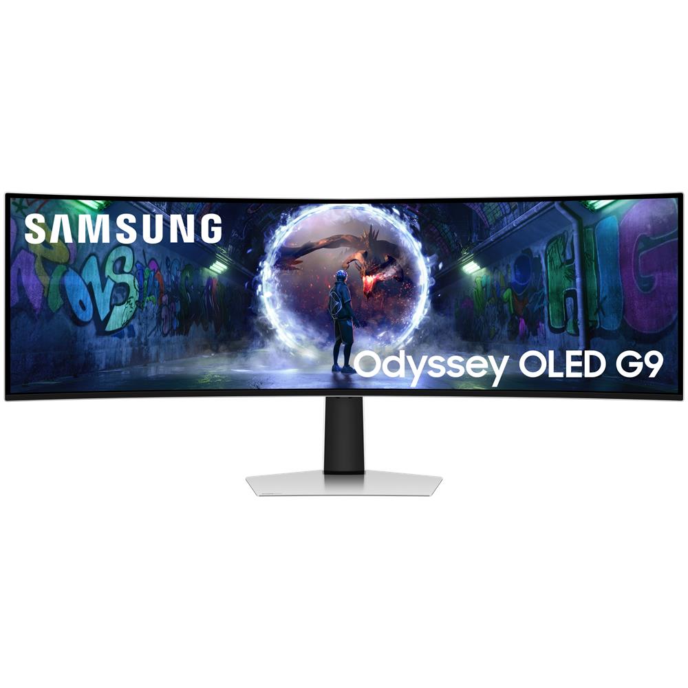 S49DG934SU Monitor PC 124,5 cm (49") 5120 x 1440 Pixel Dual QHD OLED Argento - Foto 1