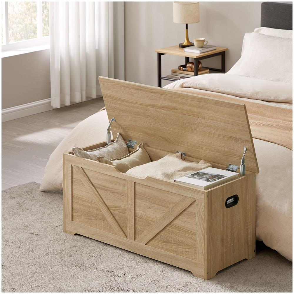 Cassettiera Valora - Rovere Sonoma con maniglie e coperchio incernierato - Foto 2