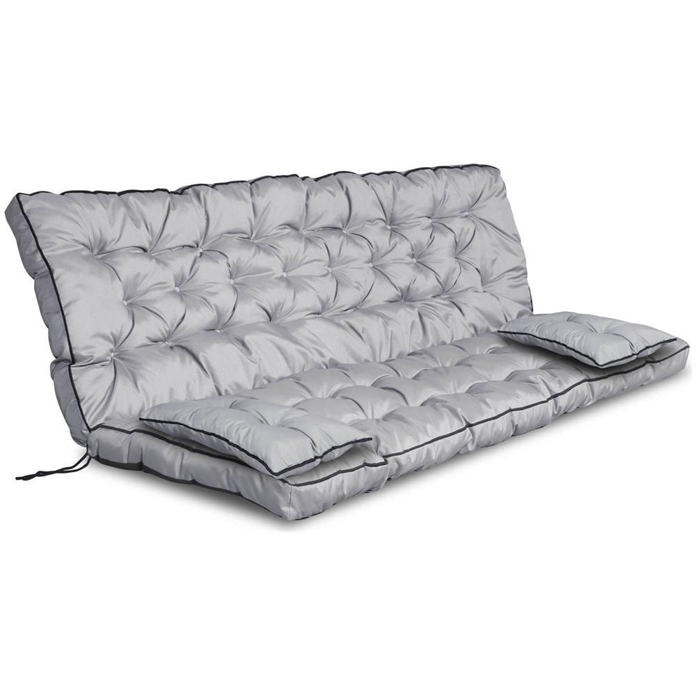 150x60x50 cm Set da giardino impermeabile con cuscino grigio - Foto 1