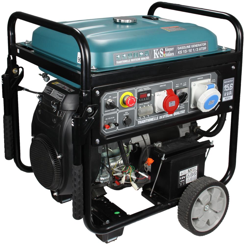 Generatore a benzina """" KS 15-1E 1/3 ATSR Tensione, V 230/400 Potenza massima /nominale (230V), kW 11.5/11.0 - Foto 1