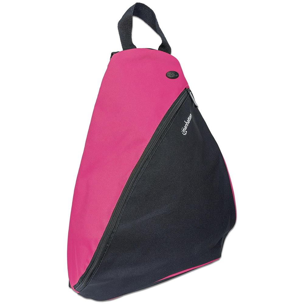 ICA-NB3 879 - Zainetto Monospalla per Tablet e Ultrabook fino a 12'' Nero / Fucsia - Foto 2