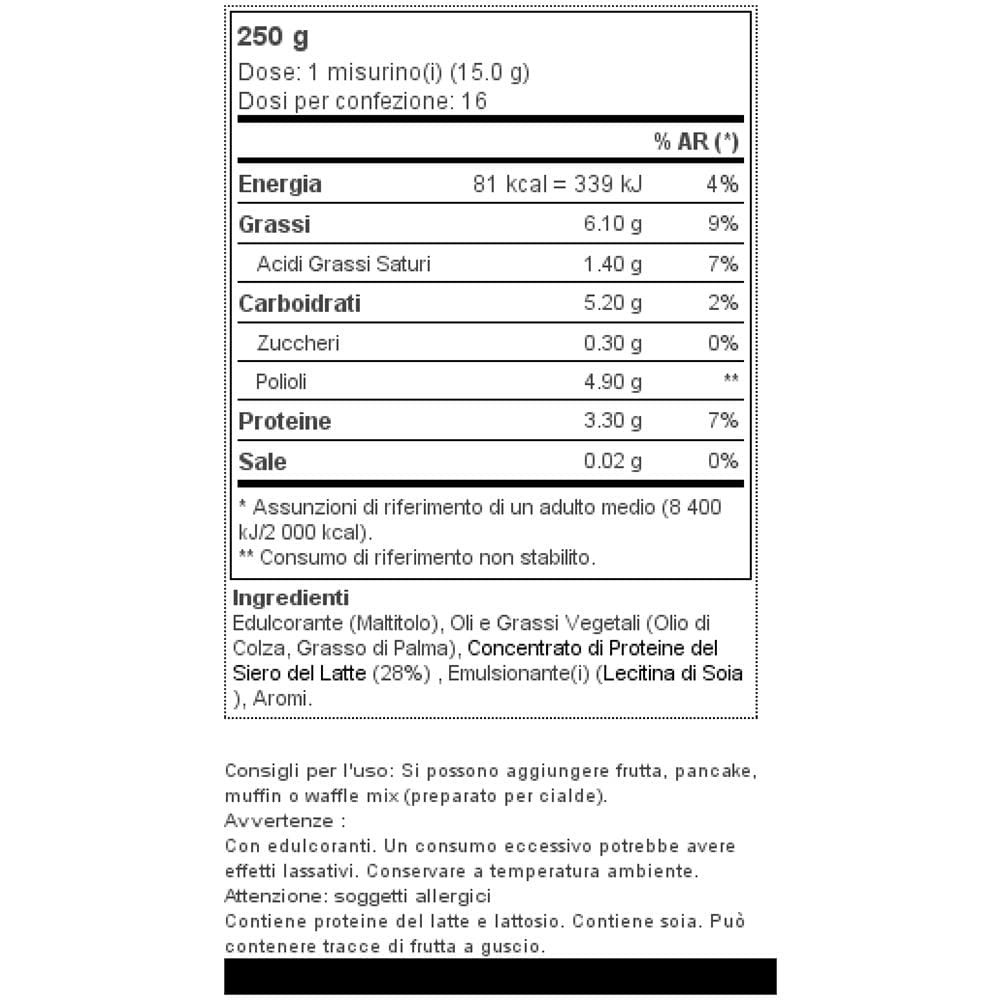 Whey Protein Spread 250 G - - Benessere, Cucina Sana - Crema Al Cioccolato Bianco - Foto 2