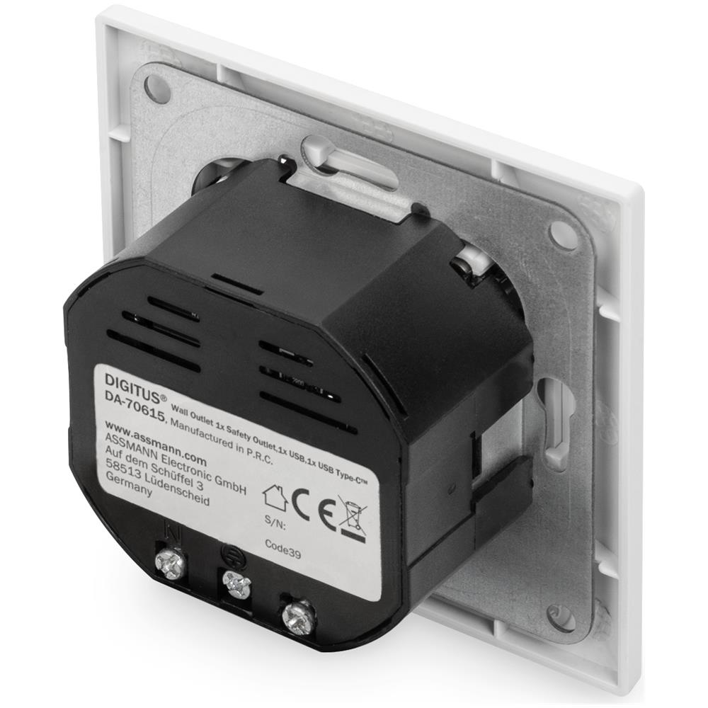 Presa di sicurezza da incasso con 1 USB Type-C™, 1 USB A - Foto 4