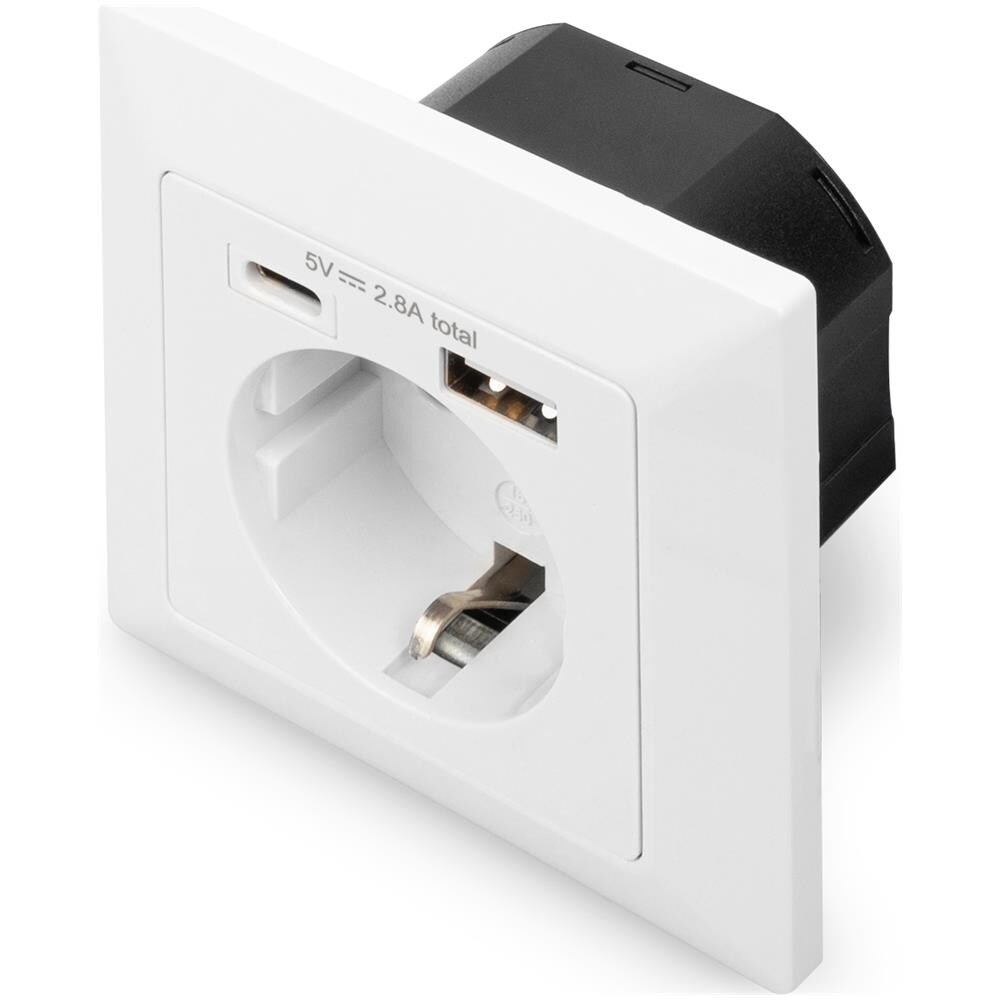 Presa di sicurezza da incasso con 1 USB Type-C™, 1 USB A - Foto 1