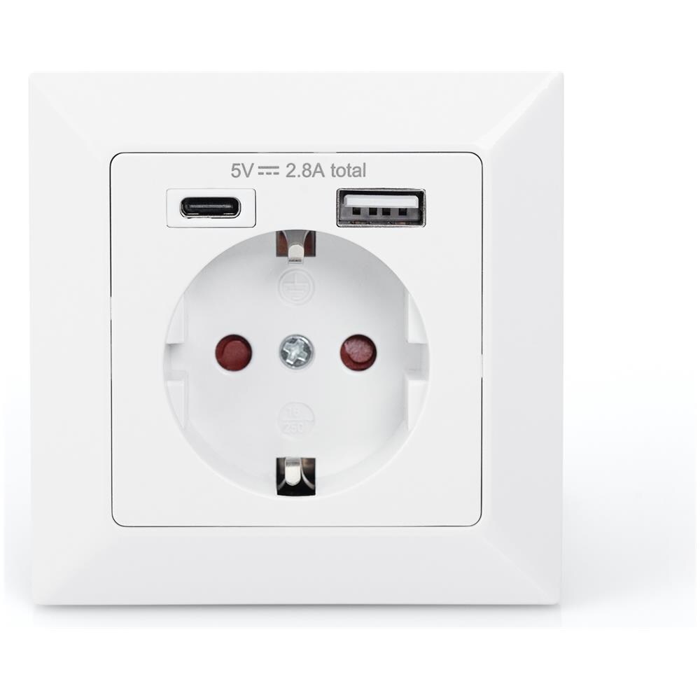 Presa di sicurezza da incasso con 1 USB Type-C™, 1 USB A - Foto 2