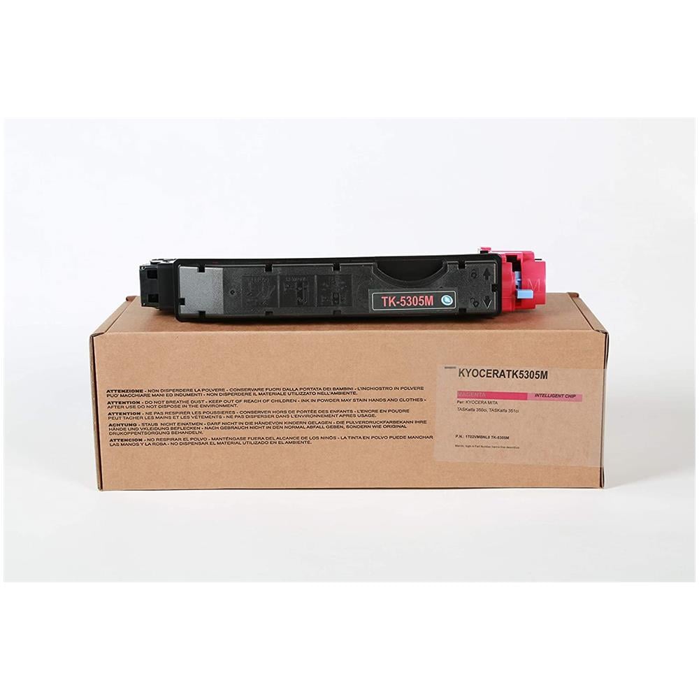 TONER COMPATIBILE - Kyocera Tk-5305m Magenta 1t02vmbnl0 Per Taskalfa 350ci, Taskalfa 351ci Fornito Di Intelligent Chip Capacità 6000 Copie Made In Italy - Foto 1