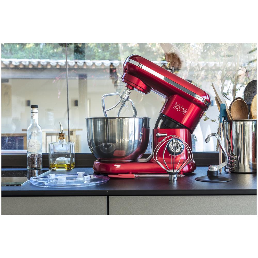 Robot Da Cucina Multifunzione Bat-1519 - 1500 W - Ciotola Da 5,5 L - Dallas - Rosso Acciaio - Foto 9