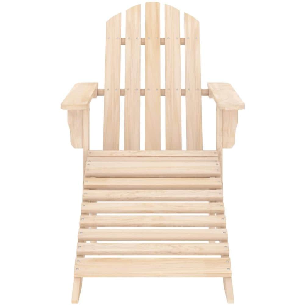 Sedia Giardino Adirondack con Ottomana Massello di Abete - Foto 2