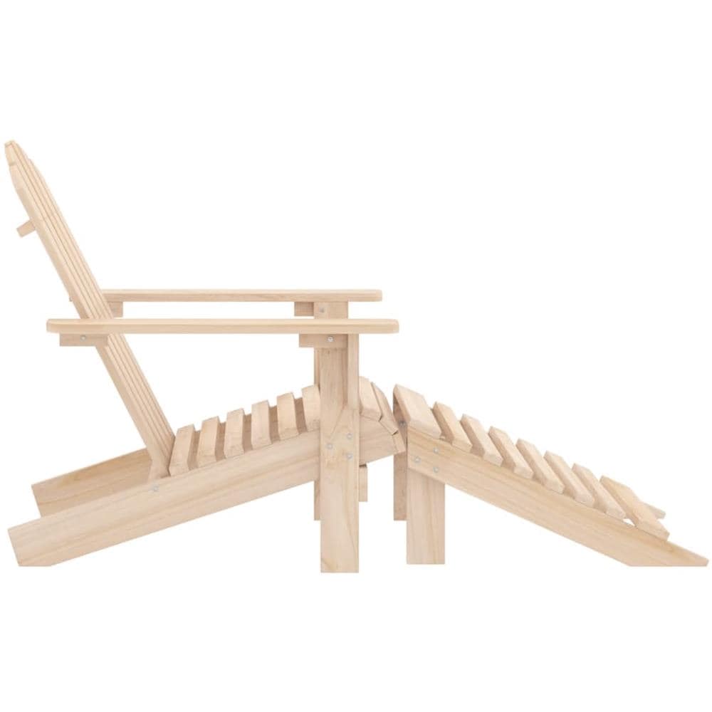 Sedia Giardino Adirondack con Ottomana Massello di Abete - Foto 3
