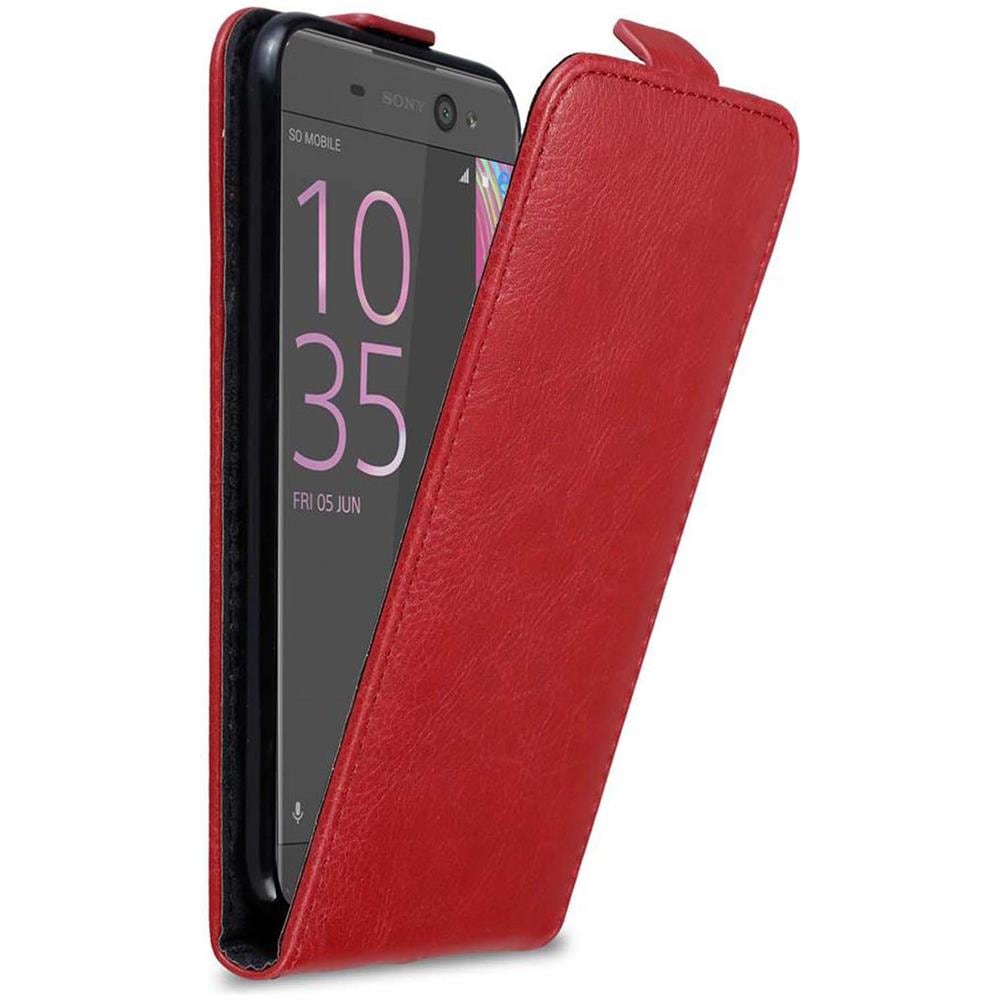 Custodia Compatibile Con Sony Xperia Xa In Rosso Mela - Coperchio Protettivo In Design Flip Con Chiusura Magnetica - Foto 1