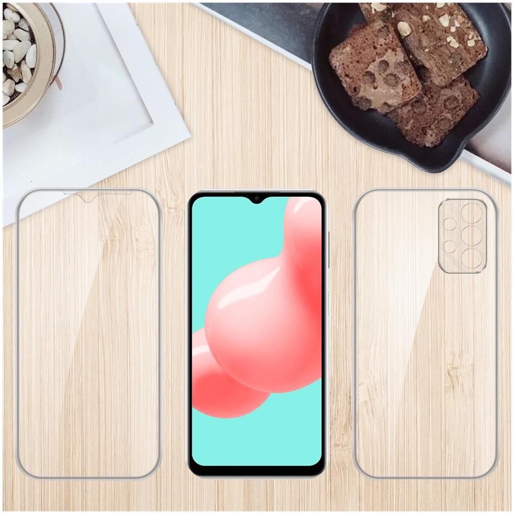 Custodia Compatibile Con Samsung Galaxy A32 5g In Transparente - 360° Full Body Copertura Protettiva - Protezione Anteriore E Posteriore, Protezione A Tutto Tondo Con Protezione Del Display - Foto 7