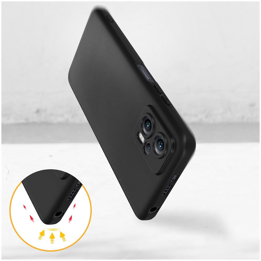 Cover Xiaomi Poco X4 Gt Gel Di Silicone Resistente Flessibile Ultra-sottile Nera - Foto 5
