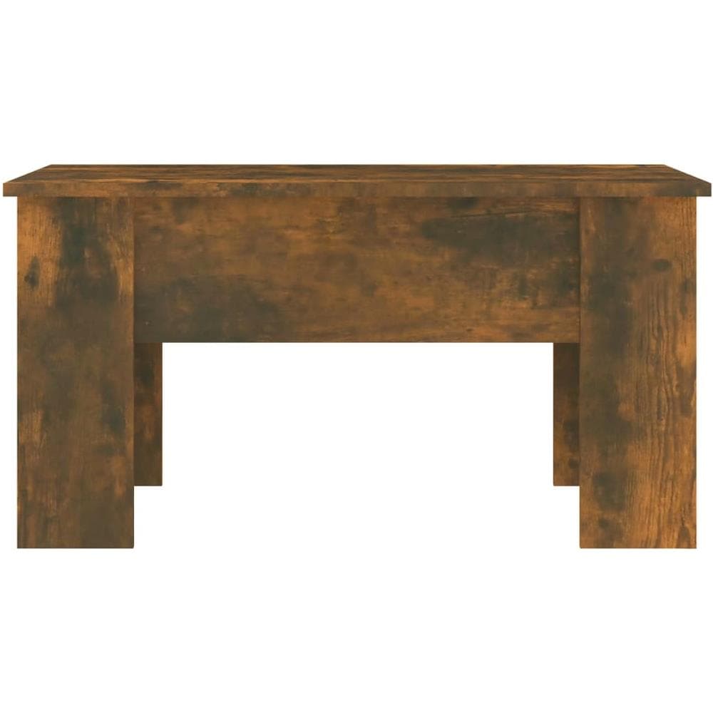 Tavolino Da Salotto Rovere Fumo 79x49x41cm In Legno Multistrato - Foto 3
