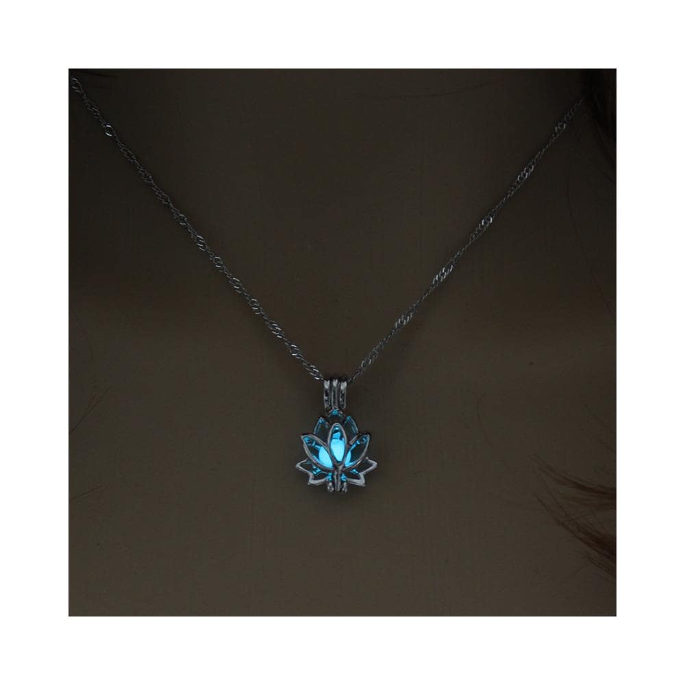 Collana Con Fiore Di Loto - Si Illumina Al Buio Silver - Foto 2