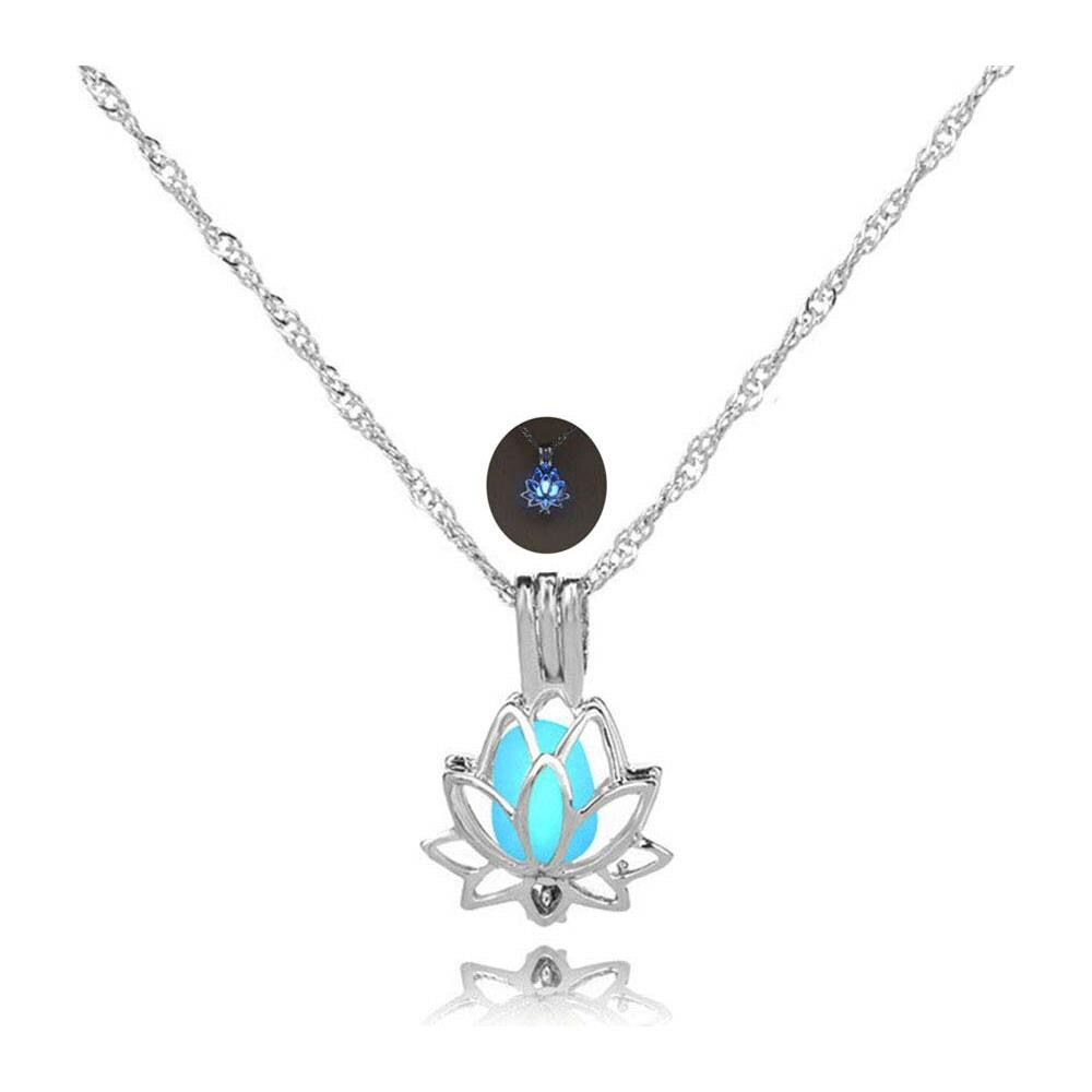 Collana Con Fiore Di Loto - Si Illumina Al Buio Silver - Foto 1