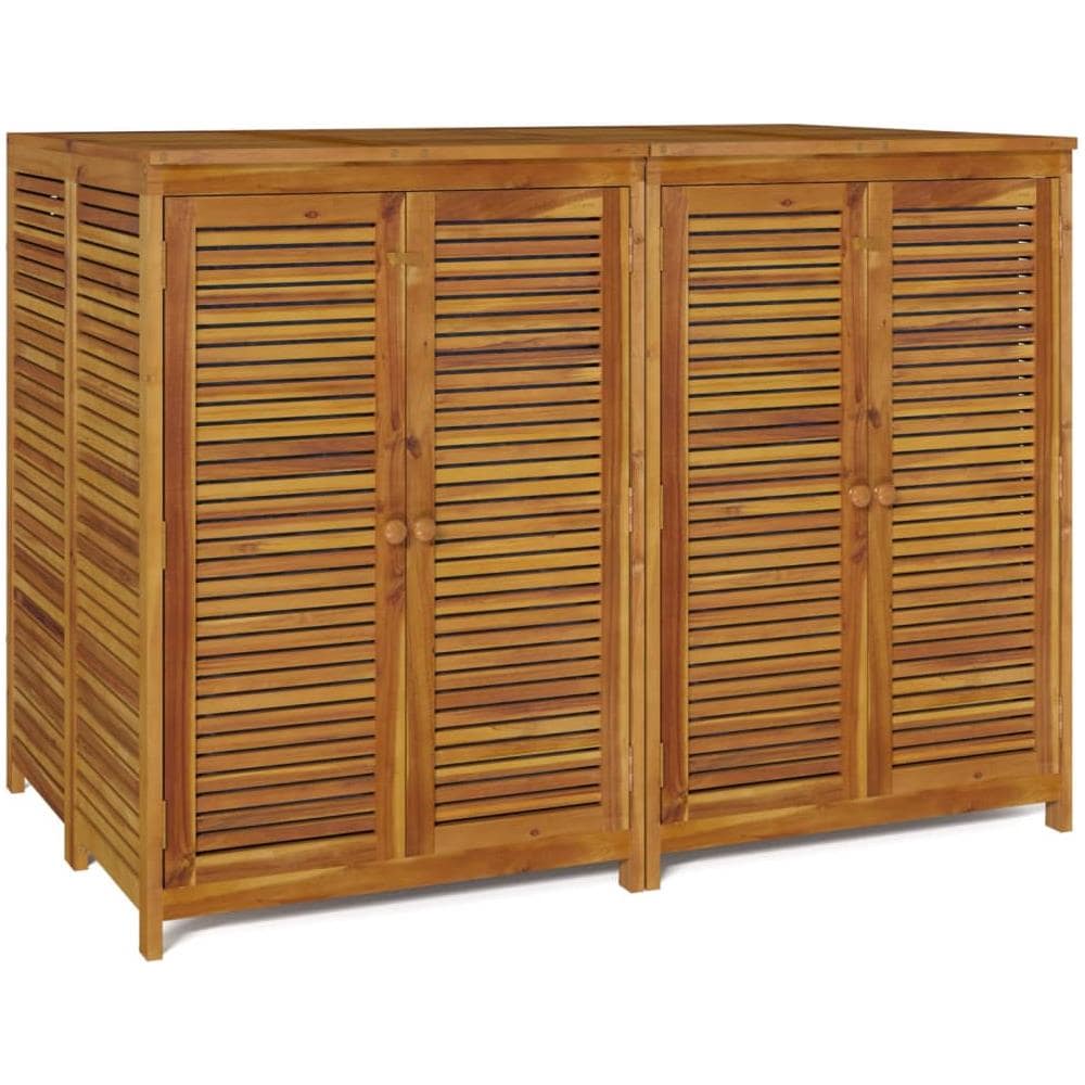 Contenitore Da Giardino 140x87x104 Cm Legno Massello Di Acacia - Foto 2
