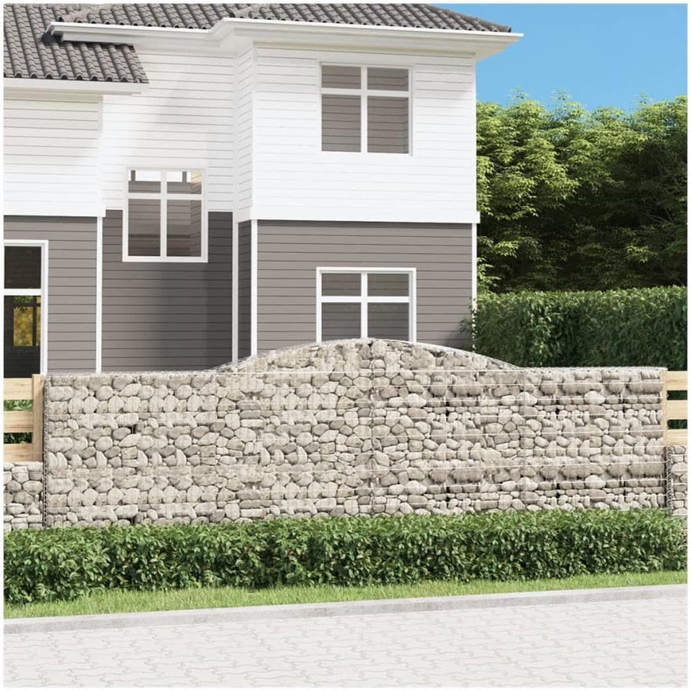 Cesto Gabbione Ad Arco 400x50x120/140 Cm Ferro Zincato - Foto 1