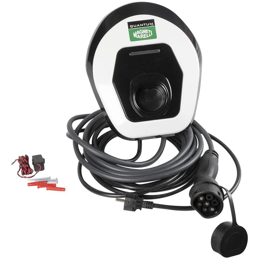 Magneti Marelli Wall Box Light Monofase - Colonnina Ricarica Auto Elettrica Domestica -fino A 7,4 Kw - Spina Tipo 2 Con Cavo 5 Mt - Tensione 230 V E Corrente Di 32 A - Foto 1
