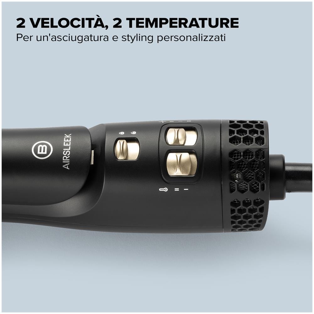 Piastra per Capelli AirSleek con Potenza 640 W Colore Nero Oro - Foto 7