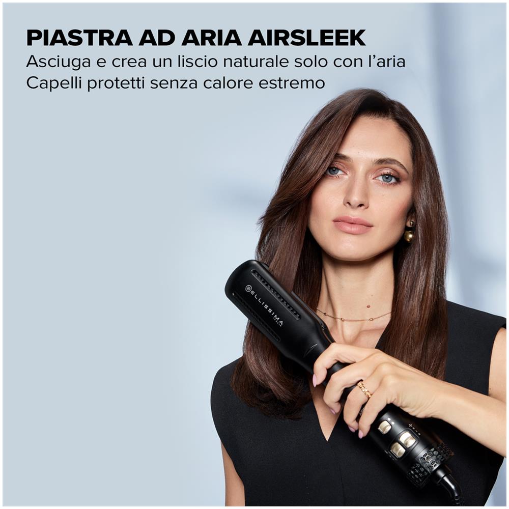 Piastra per Capelli AirSleek con Potenza 640 W Colore Nero Oro - Foto 2