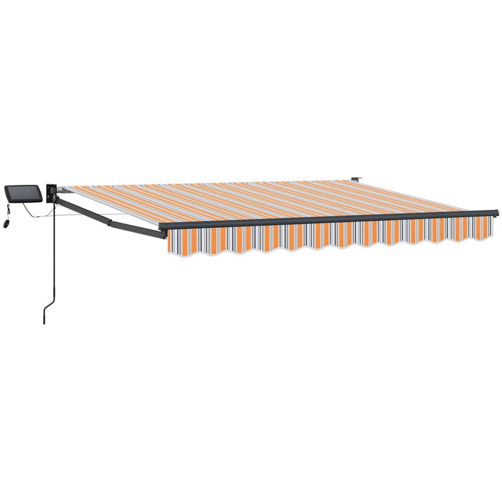 Tenda retrattile manuale con LED Blu e Arancione 3 x 2,5 m - Foto 1
