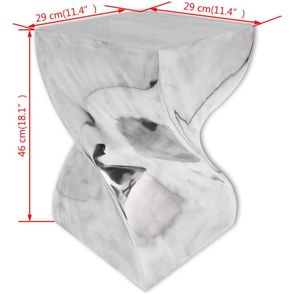 Sgabello / tavolino Forma Attorcigliata In Alluminio Argentato - Foto 12