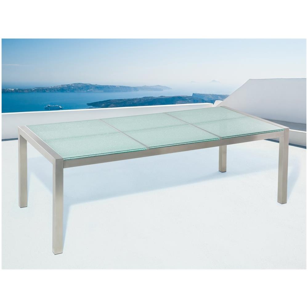 Tavolo Da Giardino - Tavolo Da Esterno - Piano In Vetro - 220 Cm - Grosseto - Foto 2