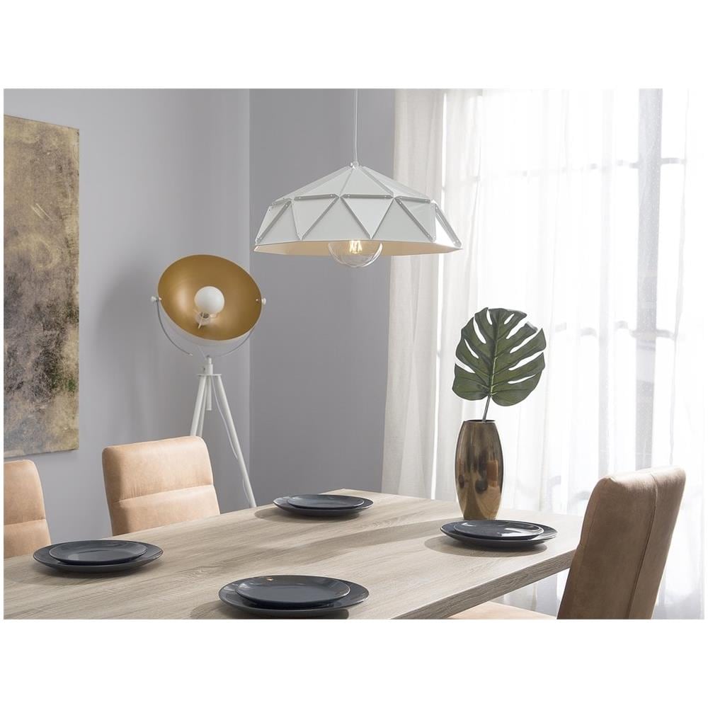 Lampadario In Metallo Bianco Senia - Foto 2